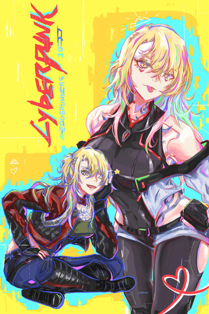 Cyberpunk Edgerunners x Vtuber Fanart
