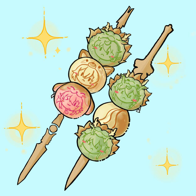 HSR Dango Skewers - Print