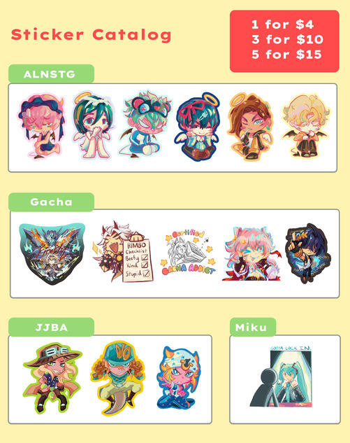 Sticker Catalog